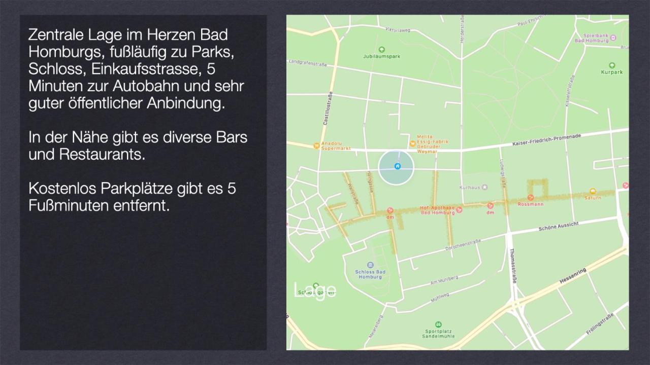 Grosses Und Helles Innenstadt Apartment - Ferienwohnung Bad Homburg vor der Hoehe Luaran gambar